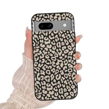 Imagem de Zrutru Linda capa de telefone leopardo para Google Pixel 7A 5G 15.5 cm, capa de silicone macio TPU fina à prova de choque com estampa de desenho animado branco de luxo estampa de desenho animado capa