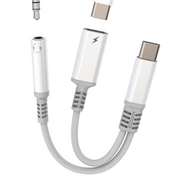 Imagem de Adaptador de fone de ouvido USB C para conector de 3,5 mm DAC tipo C AUX cabo dongle para iPhone 16 15 Pro Max para Apple para iPad compatível com Samsung Galaxy Android cabo divisor de áudio fone de