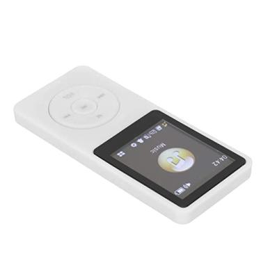 Imagem de Dioche Jogador MP4 Ultra Thin Portable Com LCD de 1,8 Polegada para Estudantes Pretos | Suporta um Pequeno Cartão de Memória | Digital Music Player Com 32G Compatibilidade (Branco)