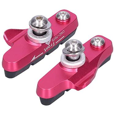 Imagem de Pastilhas de Freio de Borracha C de Alumínio, Design NoSkid, Ranhuras de Guia de Areia, Blocos de Freio de Bicicleta à Prova de Intempéries, Peças de Melhor Controle para Uma