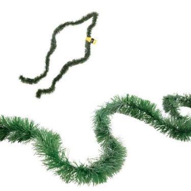 Imagem de Kit 03 Festão Verde Escuro Decoração De Natal De 2 Metros - Wincy Nata