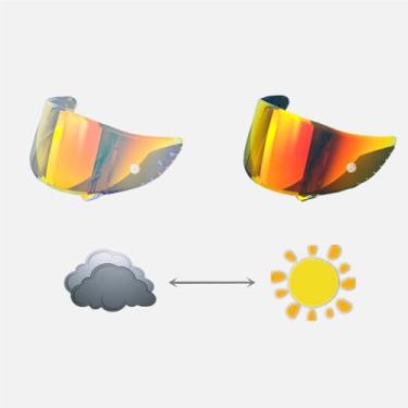 Imagem de BSTOP Visor fotocromático para HJC HJ26 VAS-V, AGV K1 K6 PISTA GPRR, SHOEI CWR-F GTAIR CNS1 CWRF2 CWR1, X803, FF801, R50S (transparente a preto)