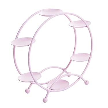 Imagem de Suporte de bolo para festas de aniversário, torre de cupcake para exibição de bolos, cupcakes de sobremesa em festas de casamento, prato de bolo de Natal, doces, cupcake, sobremesa, prateleiras (cor
