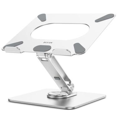 Imagem de Suporte para laptop BESIGN LSX7 com base giratória de 360 prateado