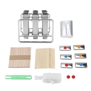 Imagem de Máquina de picolé Com Tampa, Molde para picolé, Máquina de Gelo, Molde para Grito de Gelo de 6 Peças, Molde para Gelo, Bandeja para Freezer Com Poste de Gelo, Bastão de Gelo,