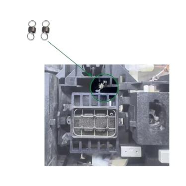Imagem de BAIKAISHUII 2 peças de reposição para estação de nivelamento de impressora compatível com Epn L800 L805 R1390 1400 1430 R265 R330 R1500 Acessórios de tampa de cabeça de impressão (mola única)