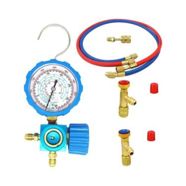 Imagem de Kit De Manômetro Universal Para Ar Condicionado R22 R410A R134A R404A,