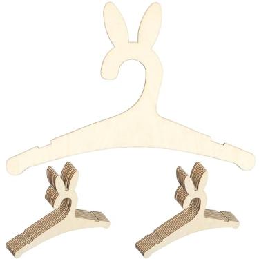 Imagem de Cabide de madeira para crianças, cabide de madeira, cabide para bebês meninas e meninos, cabide para bebês infantis, lindo cabide de coroa/urso/coelho para bebês e meninas e meninos (estilo C)