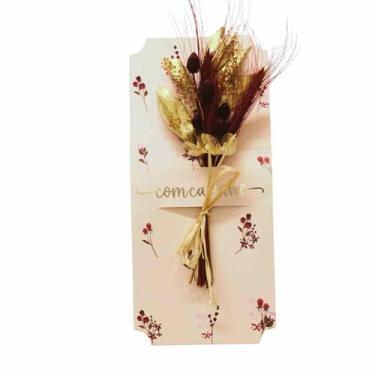 Imagem de Jardim no Papel para Presentear Dourado - Pense Flores
