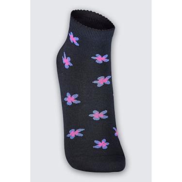 Imagem de Meia Cano Médio Lupo 04570-365 Feminina Estampada Algodão T. 34/39, 34