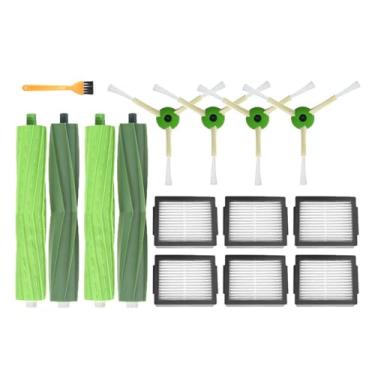 Imagem de Compatible With IRobot Roomba I7 I8 E5 E6 I3 J7 I6 Robot Vacuum Cleaner Accessories Main Side Brush Spare Parts(14PCS8)