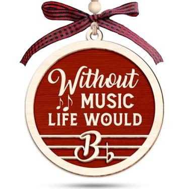 Imagem de Enfeites musicais de Natal - Decoração de Natal musical para árvore