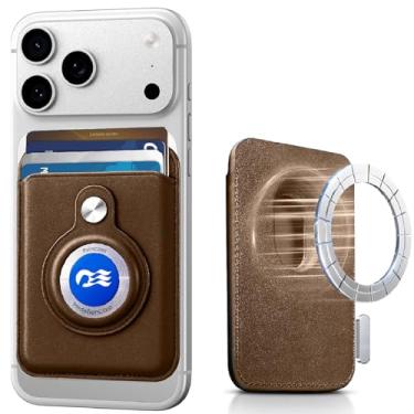 Imagem de Tgavziu Porta-medalhão Princess Cruise, carteira magnética, Marrom, Medalhão Princess Cruise