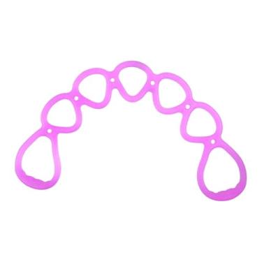 Imagem de menolana Faixa Elástica de Resistência com 7 Anéis, Aparelho Portátil de Exercícios para Alongamento da Cintura, Costas e Corpo, Ideal para Mulheres e Homens, Tolet