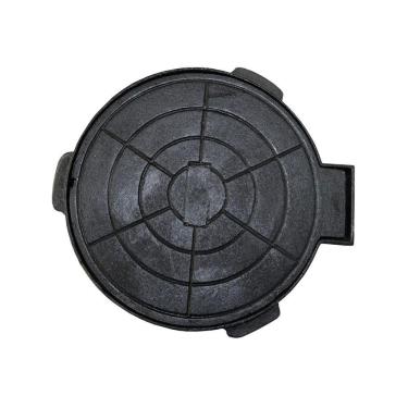 Imagem de Tampa Tampão De Chão Passagem Articulado Ferro Fundido 32cm