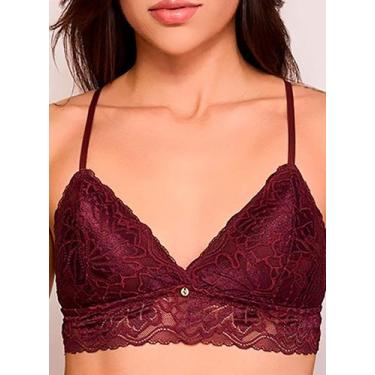 Imagem de Sutiã Top Nayane ST 05 0005 Bojo Removível Rendado Microfibra T. 40/46