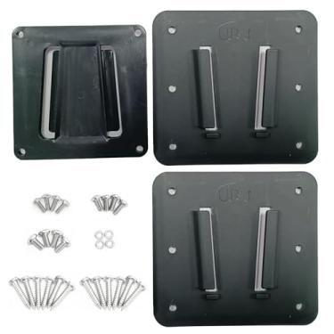 Imagem de Suporte de TV RV antiferrugem de liberação rápida, polímero plástico, VESA 100 x 100 mm, para telas de até 109.2 cm e 13.6 kg, suporte de parede de perfil baixo, para acampamento, caminhão, noite de