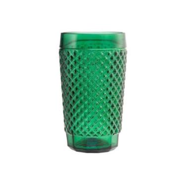 Imagem de Jogo 6 Copos de Vidro Barroco - 255 ml - Wheaton, Verde, 12 Unidades