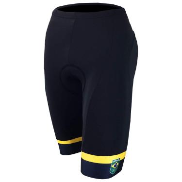 Imagem de Bermuda Time Brasil Azul Barbedo Sports Homens Pequeno Preto