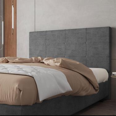 Imagem de Cabeceira Estofada Casal Queen Size 160 Cm Marte Veludo Skybox Cinza