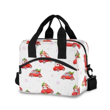 Imagem de Burbuja Lancheira térmica de carros de Natal para mulheres e homens, lancheira portátil com alça de ombro removível, lancheira para viagem, piquenique, escritório, trabalho