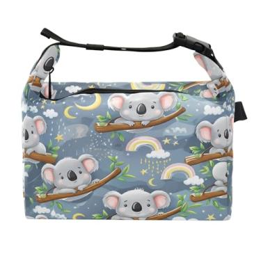 Imagem de STAYTOP Lancheira fofa de coala com fivela de alça, lancheira isolada para meninos e meninas, lancheira térmica para trabalho escolar