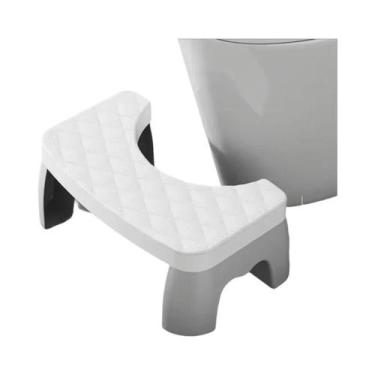 Imagem de Banquinho De Plástico Antiderrapante Para Banheiro, Apoio Para Os Pés 