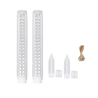 Imagem de Poste de Musgo para Plantas,Poste Empilhável de 64 cm - Apoio com Design de Malha para Plantas | para Videiras de Tomate e em Vasos de Jardim