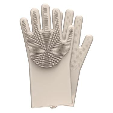 Imagem de Lunabear Luva removedora de pelos de animais de estimação, luvas de silicone para cuidados com animais de estimação – luva de banho de xampu suave para cães, escova de banho, luva de remoção de pelos