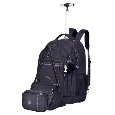 Imagem de Mochila De Rodinhas e Costas + Lancheira Térmica + Estojo 100 Lápis Re