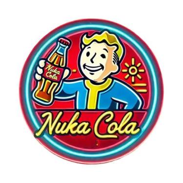 Imagem de Placa De Madeira Vintage Nuka-Cola 7.8x7.8 Polegadas Com Design Vault 