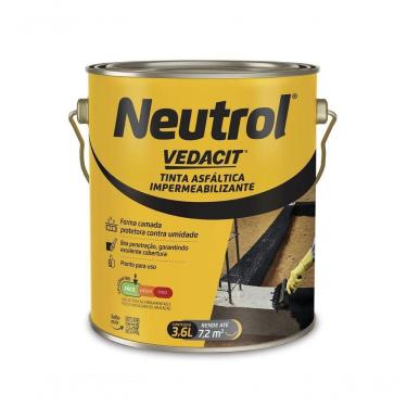 Imagem de Tinta Asfaltica Neutrol B 3,6L Gl O.Baumgart C/4Pcs