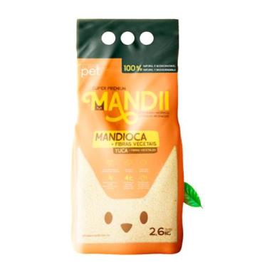 Imagem de Granulado Biodegradável para Gatos - Mandii Premium 2,6KG Mandioca E F