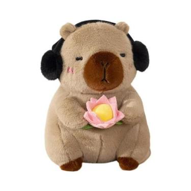 Imagem de Brinquedo De Pelúcia Capivara Branca, Animal De Estimação Macio, Bonec