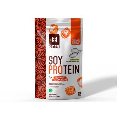 Imagem de Soy Protein Caramelo e Flor de Sal Vegana Rakkau 600g