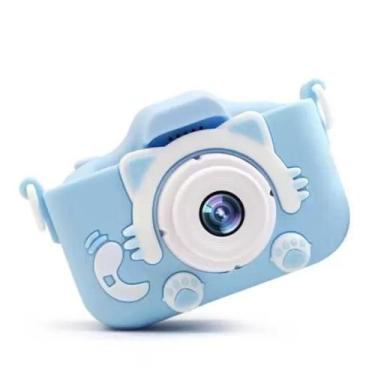 Imagem de Camera Digital Infantil Mini Efeitos Fotos Voz Recarregável Com Capa P