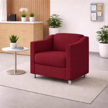 Imagem de Poltrona Decorativa Recepção Cadeira Manicure Cores - Balaqui Decor, M