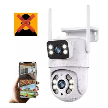Imagem de Câmera De Segurança Wi-Fi Lente Dupla Rastreamento E Noturna - Wifi Sm