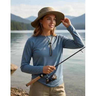 Imagem de Chapéu Com Proteção Solar Para Pesca - Genérica, Bege escuro