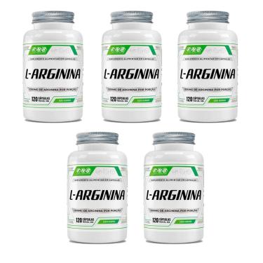 Imagem de Kit 5 L-Arginina FNB 1300mg 5x120 cápsulas Flora Nativa-Unissex