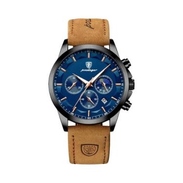 Imagem de Relógio De Pulso Masculino De Luxo À Prova d'Água Com Cronógrafo Lumin