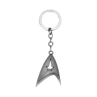 Imagem de Chaveiro De Metal Star Trek Com Logotipo, Colar, Distintivo De Comando