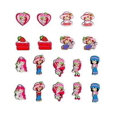 Imagem de Pingentes De Desenho Animado De Morango Para Sapatos, 9 Peças/conjunto