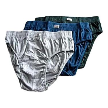 Imagem de Kit 3 Cuecas Slip Marxan Algodão cintura reforçada com quatro costuras