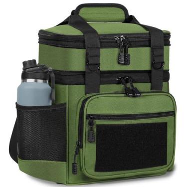 Imagem de Lancheira GLENKEY Double Deck Isolada 16L Army Green