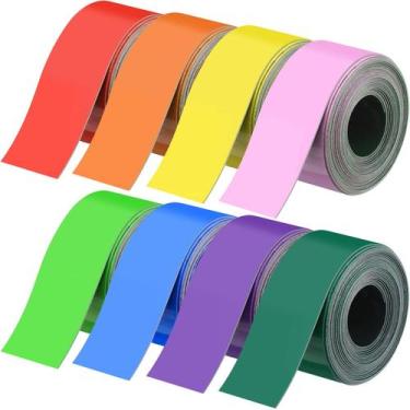 Imagem de Tiras Magnéticas para Quadro Branco Humyoun 5 cm x 3 m 8 Cores