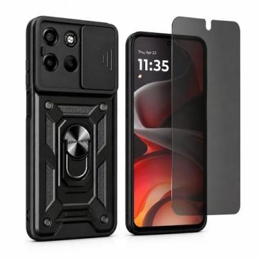 Imagem de Capa Antichoque para Moto G86 + Pelicula De Privacidade - BJ Cambalhot