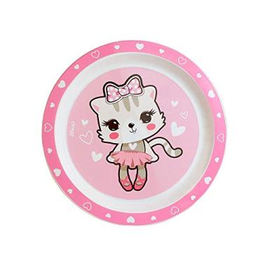 Imagem de Prato Infantil Gatinho Rosa, Clingo, Gatinho Rosa