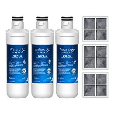 Imagem de Waterdrop Plus LT1000PC ADQ747935 MDJ64844601 Filtro de ar e filtro de água de geladeira certificado NSF, substituição para LG® LT1000P®, LT-1000PC e LT120F®, 3 Combo