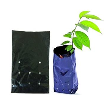 Imagem de Saco Mudas Plástico Preto 15x28cm Com 500 Unidades